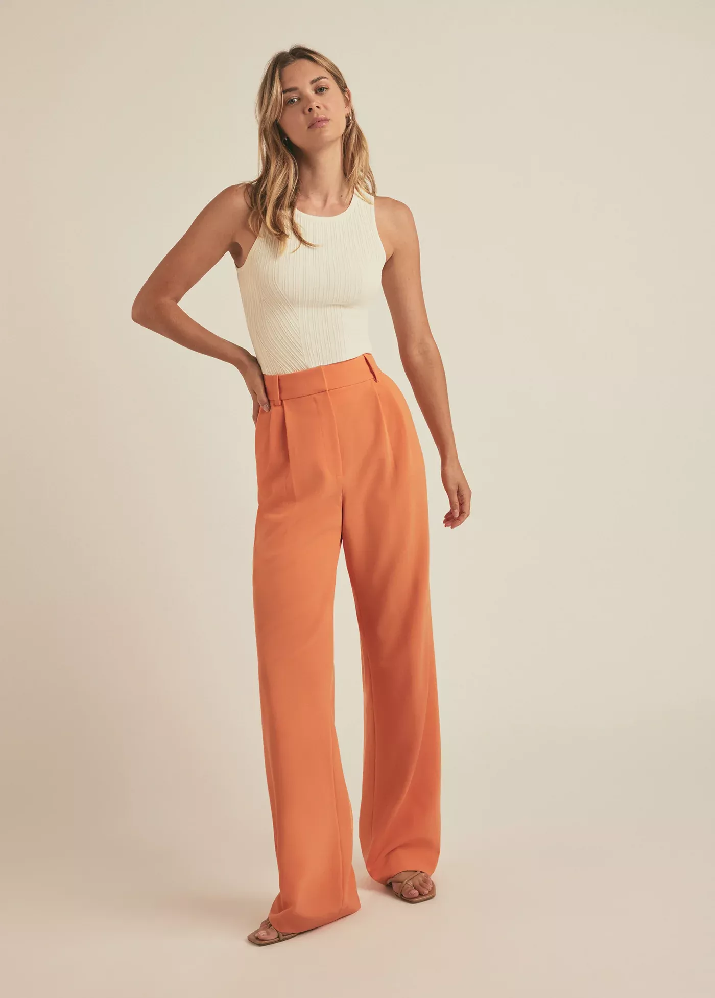 Favorite Daughter Pants in Creamsicle Color